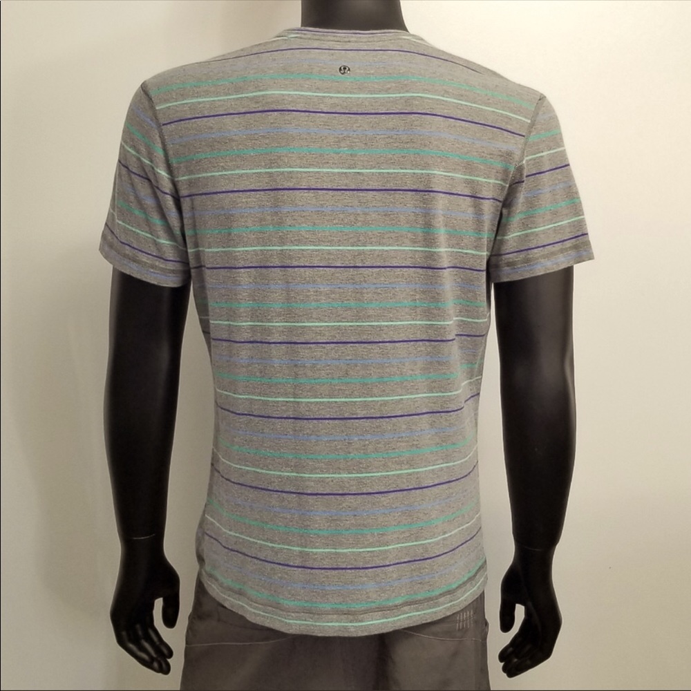 Lululemon Striped V-Neck Basic Tee - M - image 6